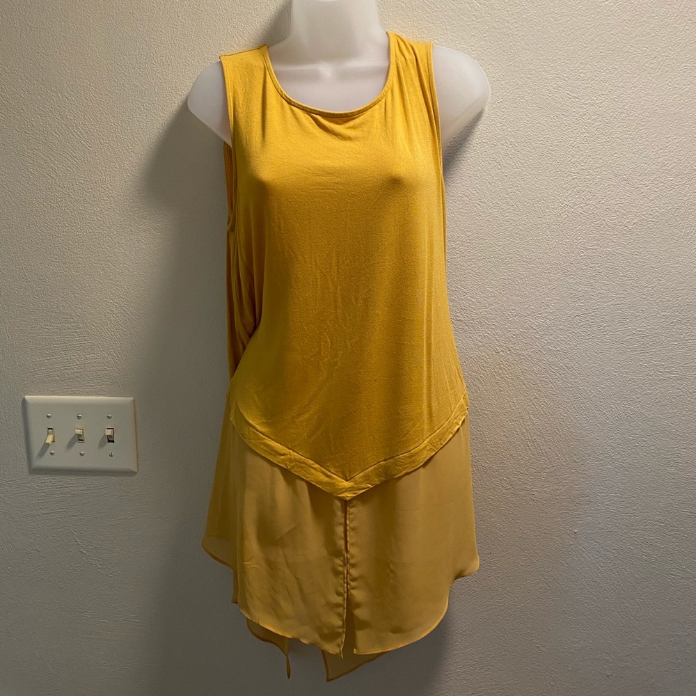 Alfani Women’s sleeveless top with Sheer Bottom